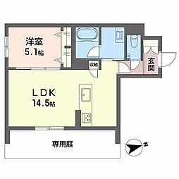 Wistar Hills Atsuta 1LDKの間取図画像