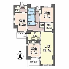 物件の間取り