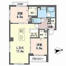 間取図画像 2LDK