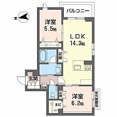 物件の間取り