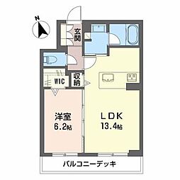シャーメゾン本郷 1LDKの間取図画像