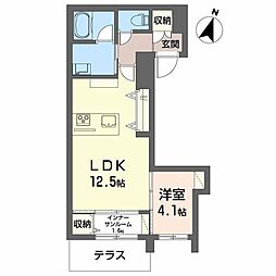 シャーメゾン東幸町 1LDKの間取図画像