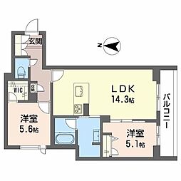 間取図画像 2LDK
