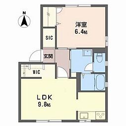 WIND35 1LDKの間取図画像