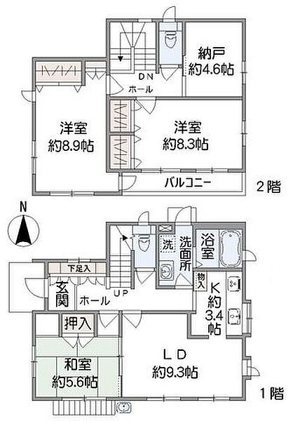間取りを拡大表示