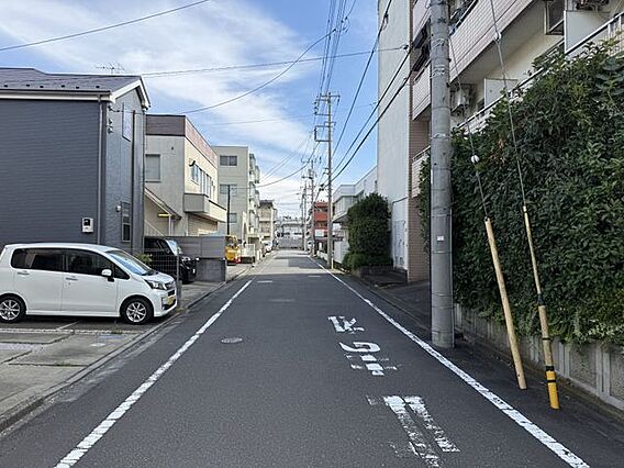 前面道路写真撮...