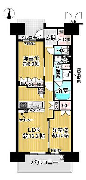 間取りを拡大表示