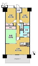 グレーシィ栗東オーブ 3LDKの間取図画像