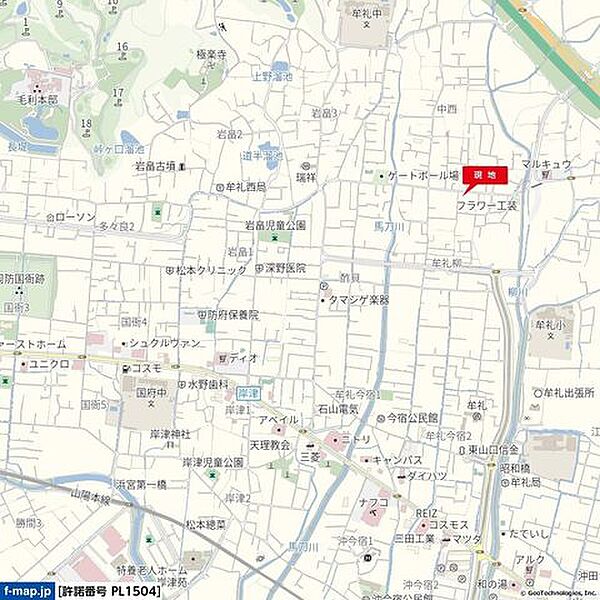 地図を拡大表示