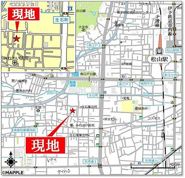 地図を拡大表示