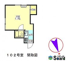 北都コーポ井野  ｜ 群馬県高崎市井野町（賃貸アパート1R・1階・15.70㎡） その2