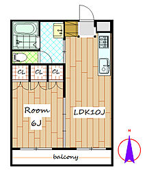 間取図画像 1LDK