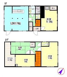 🉐敷金礼金0円！🉐高崎市筑縄町65-8戸建