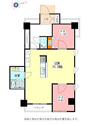 鳴門濱口ビル 2LDKの間取図画像