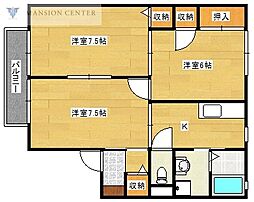 サンビレッジ 3Kの間取図画像