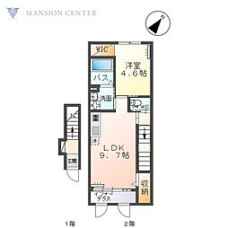 フィグ・ガーデン 1LDKの間取図画像