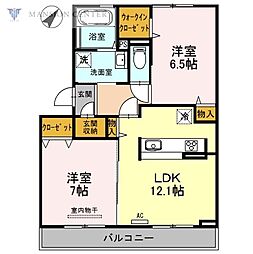 ルーチェ 2LDKの間取図画像