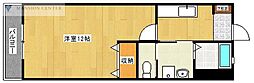 ソニード 1Kの間取図画像