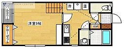 GAKUENヒルズA 1Kの間取図画像