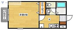 ヴィラすみれ野 1Kの間取図画像
