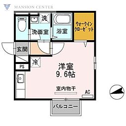 ケレス ワンルームの間取図画像