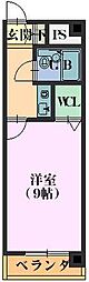 ライオンズマンション名大ウエスト 1Kの間取図画像
