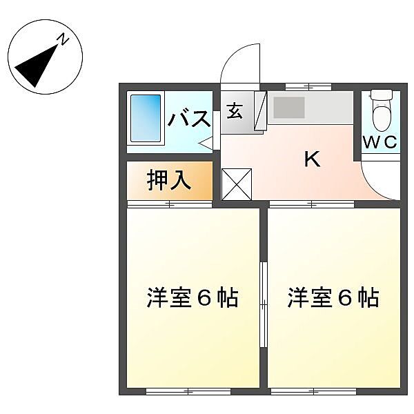 長瀬Kマンション ｜長野県上田市長瀬(賃貸アパート2K・1階・32.20㎡)の写真 その2