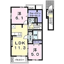 グランドハウス上田I  ｜ 長野県上田市古里（賃貸アパート2LDK・2階・57.54㎡） その2