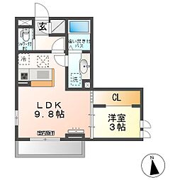 間取図画像 1LDK