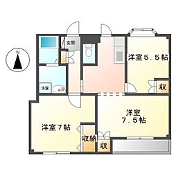 間取図画像 2LDK