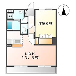 LR.South・Wave 1LDKの間取図画像