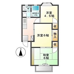 ガーデンハイツちくまA 3Kの間取図画像
