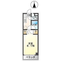 GREENCOAT・C 1Kの間取図画像