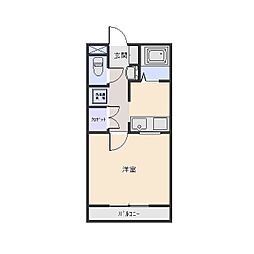 コンパートメントEクエスト 1Kの間取図画像
