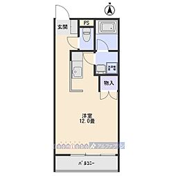レジデンス輝樹 ワンルームの間取図画像