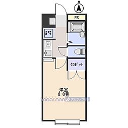 フェリーチェハウス新前橋 1Kの間取図画像