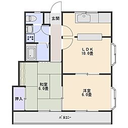 セリーヌ3 2LDKの間取図画像