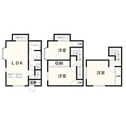 スパイラルヒル 3LDKの間取図画像