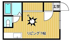 ブレス5 1Kの間取図画像