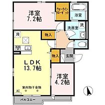 Piccolo　Pino島町（ピッコロ　ピーノ）　A棟 101 ｜ 石川県小松市島町（賃貸アパート2LDK・1階・60.88㎡） その2