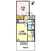 シルクハイツ　Ｂ 106 ｜ 石川県小松市大領町（賃貸アパート1LDK・1階・41.26㎡） その2