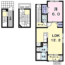 レ・セーナII 301 ｜ 福井県坂井市春江町東太郎丸13-3-1（賃貸アパート1LDK・3階・56.30㎡） その2