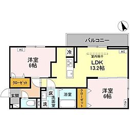 間取図画像 2LDK