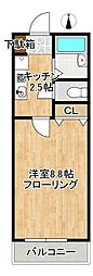 サミットツルミアネックス 1Kの間取図画像