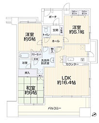 間取図画像 3LDK