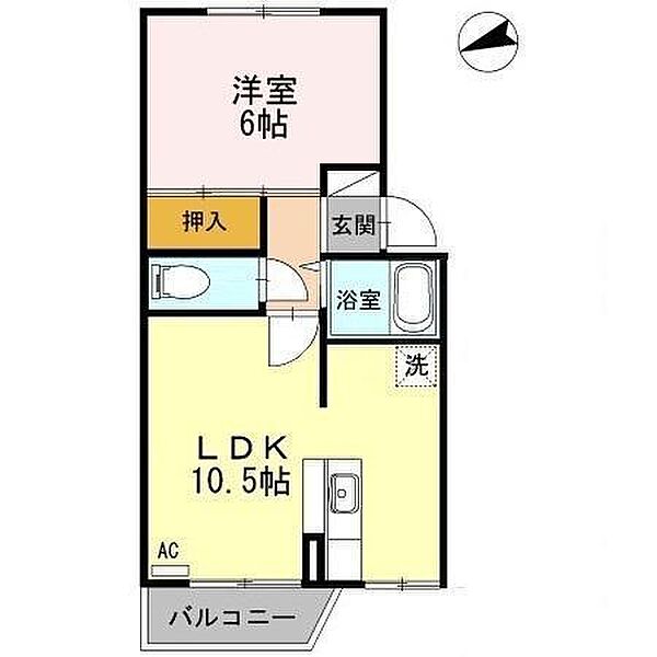 第七ドエル開洋 202｜青森県八戸市長者4丁目(賃貸アパート1LDK・2階・36.93㎡)の写真 その2