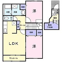 ゴールドパークＡ 203 ｜ 青森県八戸市東白山台4丁目（賃貸アパート2LDK・2階・61.54㎡） その2