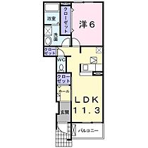 ヴィラオーシャン 105 ｜ 青森県八戸市大字市川町字橋向（賃貸アパート1LDK・1階・44.18㎡） その2