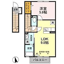 メゾンソレイユ・カトル 202 ｜ 青森県八戸市類家3丁目（賃貸アパート1LDK・2階・38.77㎡） その2