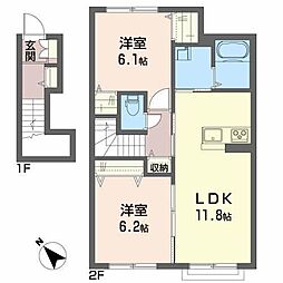 間取図画像 2LDK